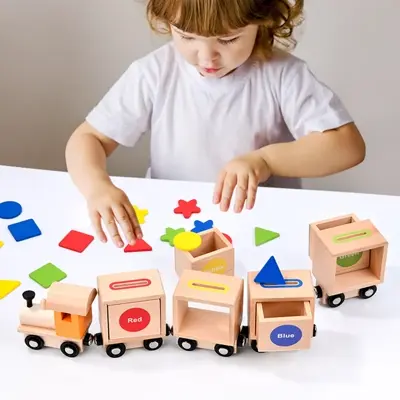 Le train des formes et des couleurs